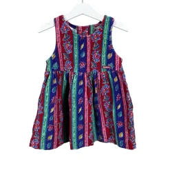 Tyttöjen kangasmekko, koko 92 - 98